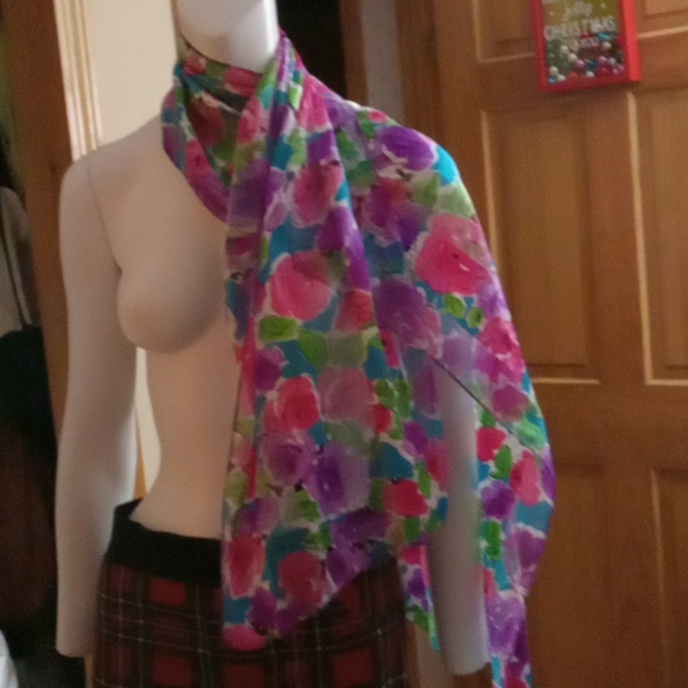 Floral scarf/wrap